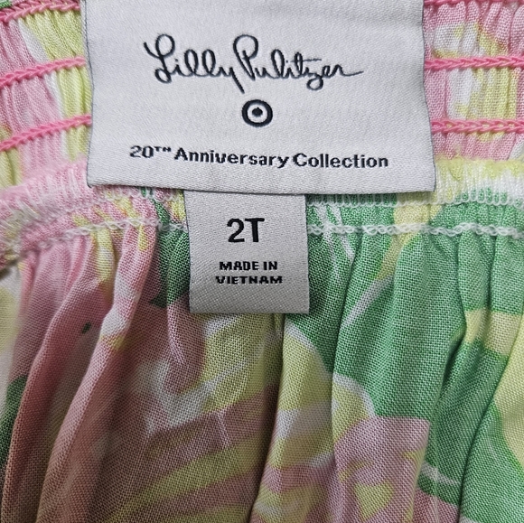 Lily Pulitzer For Target Fan Dance Maxi Dress With Ruffle Toddler Size 2T - Picture 4 of 8